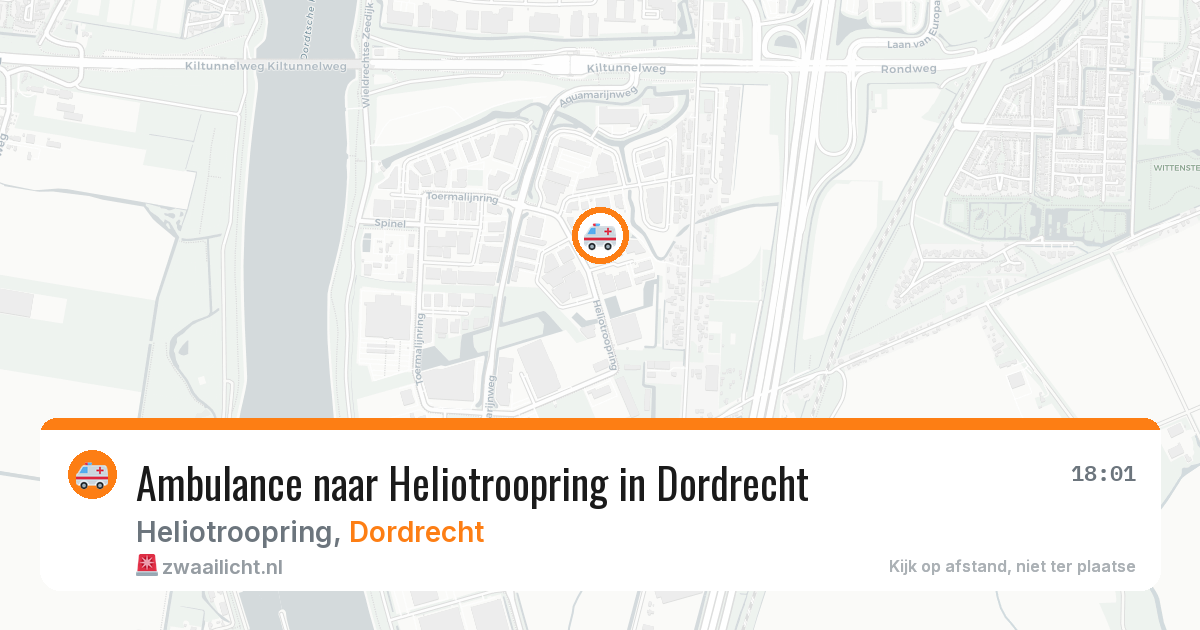 Ambulance naar Heliotroopring in Dordrecht — 14 aug 2026