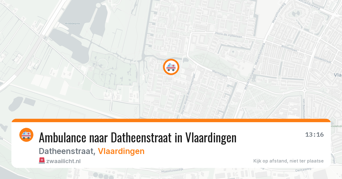 Ambulance naar Datheenstraat in Vlaardingen — 30 jun 2026