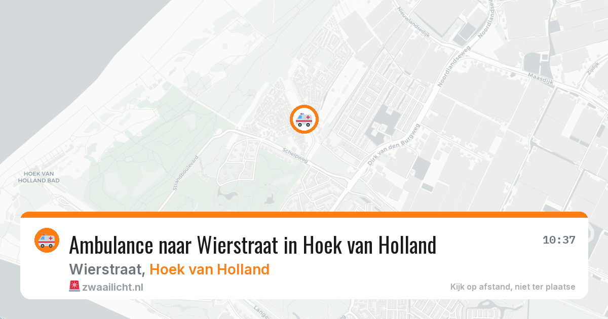 Ambulance naar Wierstraat in Hoek van Holland — 4 aug 2026