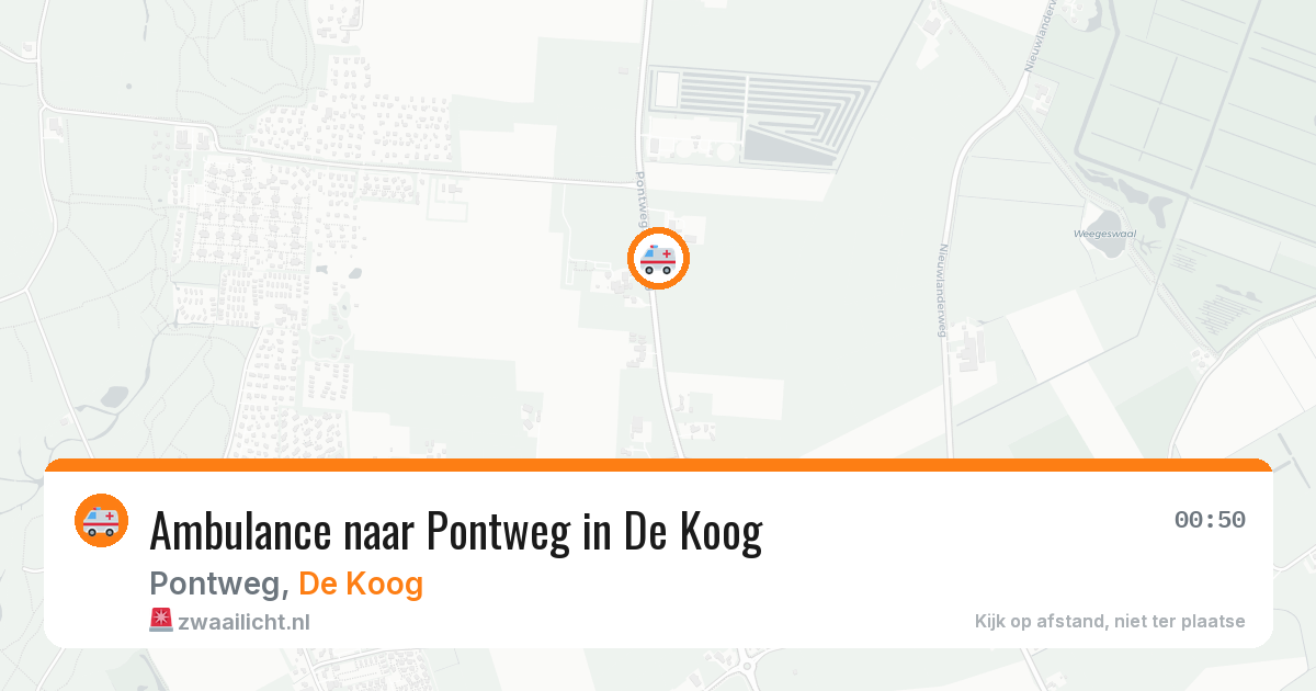 Ambulance naar Pontweg in De Koog — 5 aug 2026