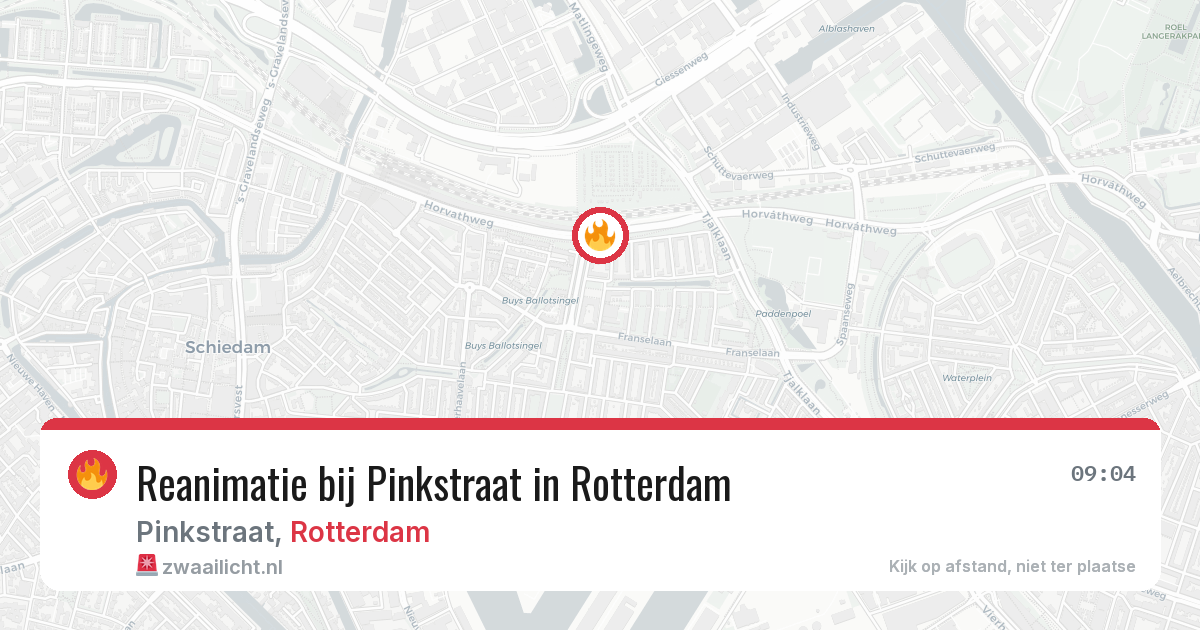 Reanimatie bij Pinkstraat in Rotterdam — 28 jun 2026