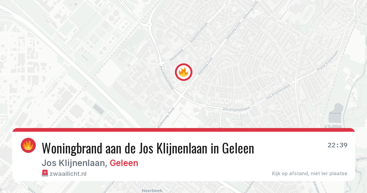 Woningbrand aan de Jos Klijnenlaan in Geleen — 23 mei 2026