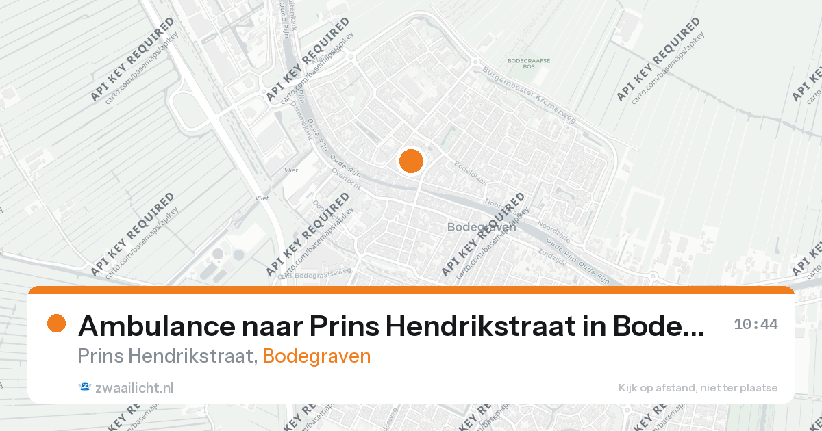 Ambulance naar Prins Hendrikstraat in Bodegraven — 25 jun 2026