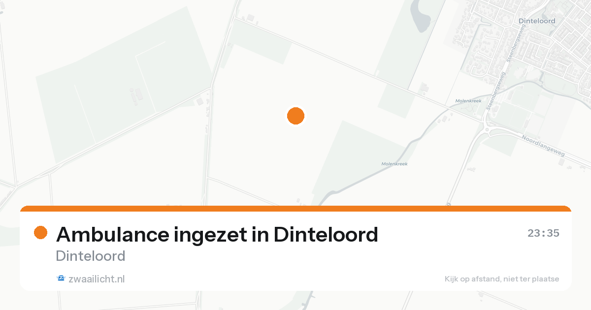 Ambulance ingezet in Dinteloord — 15 aug 2026