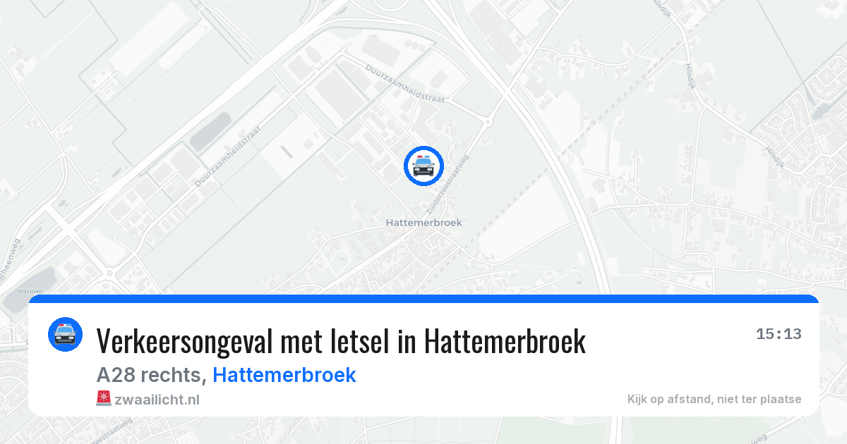 Verkeersongeval met letsel in Hattemerbroek — 2 apr 2026