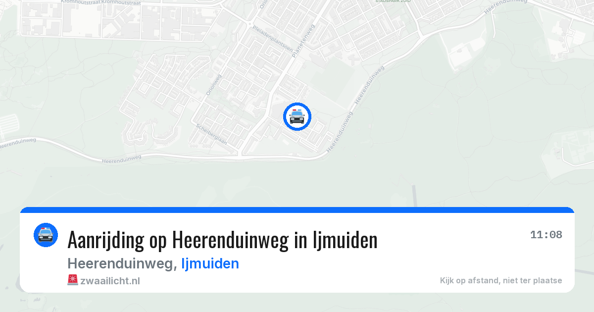 Aanrijding op Heerenduinweg in Ijmuiden — 24 jun 2026