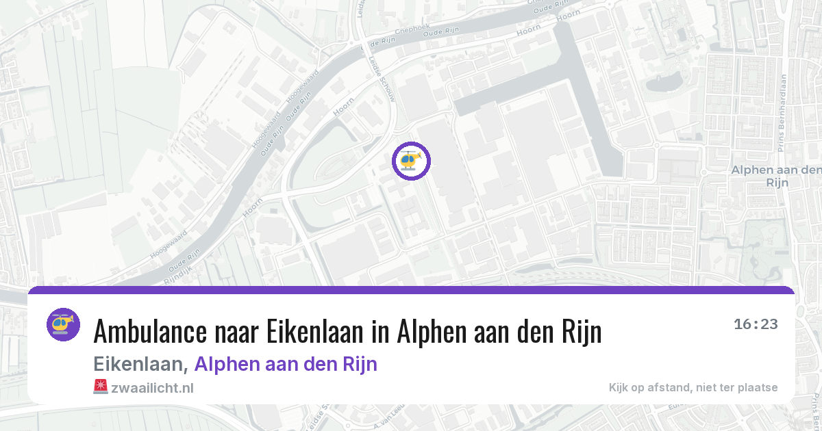 Ambulance naar Eikenlaan in Alphen aan den Rijn — 12 feb 2026