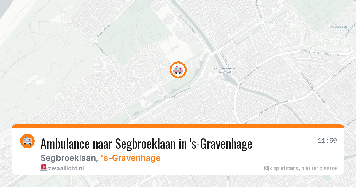 Ambulance naar Segbroeklaan in 's-Gravenhage — 23 mei 2026