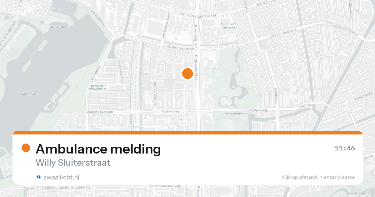 Ambulance melding — 7 feb 2026