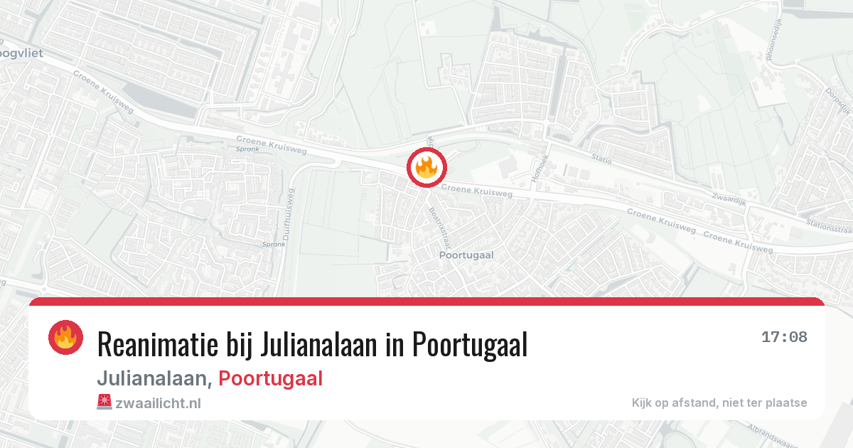 Reanimatie bij Julianalaan in Poortugaal — 25 jun 2026
