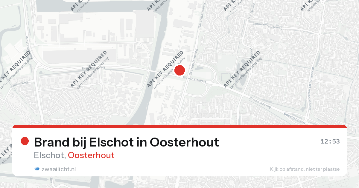 Brand bij Elschot in Oosterhout — 16 jul 2026