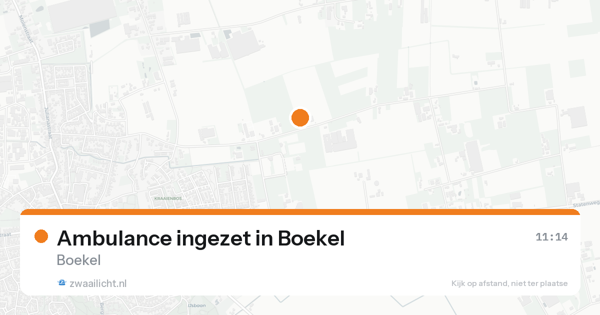 Ambulance ingezet in Boekel — 17 aug 2026