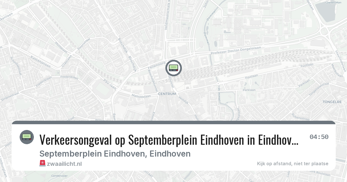 Verkeersongeval op Septemberplein Eindhoven in Eindhoven — 1 mrt 2026