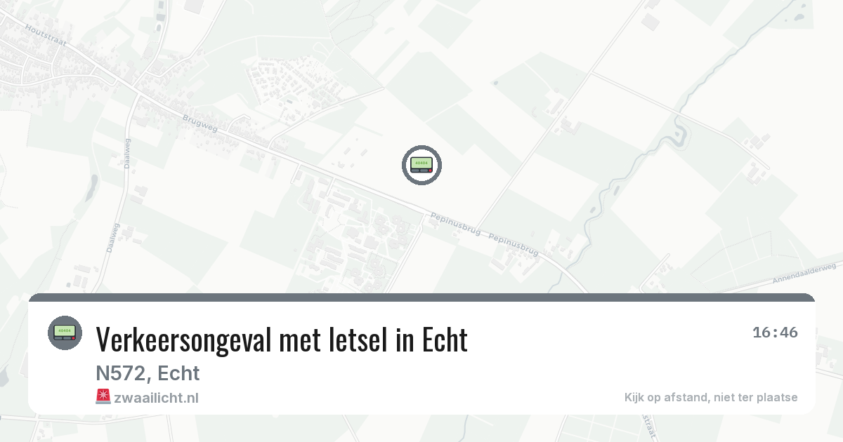Verkeersongeval met letsel in Echt — 29 jan 2026