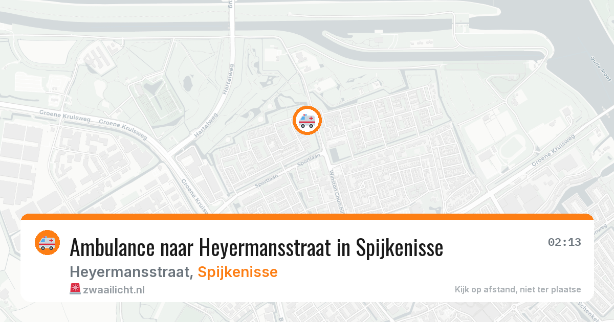 Ambulance naar Heyermansstraat in Spijkenisse — 8 jul 2026
