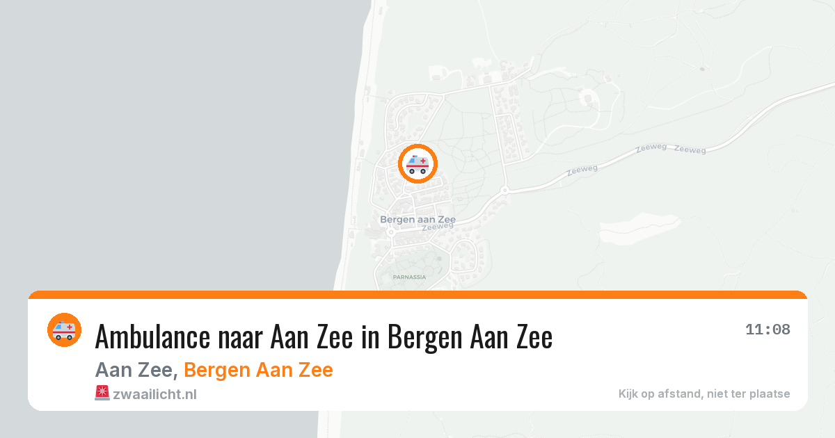 Ambulance naar Aan Zee in Bergen Aan Zee — 19 jun 2026
