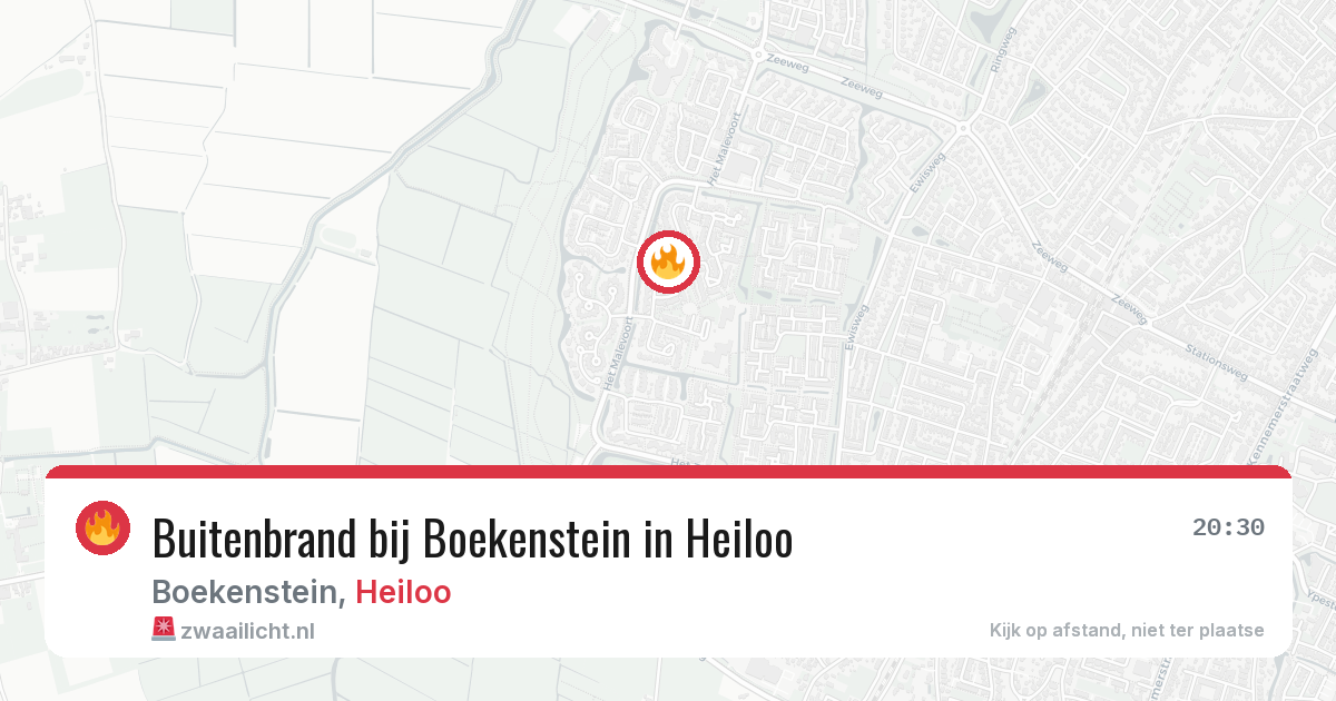 Buitenbrand bij Boekenstein in Heiloo — 8 aug 2026