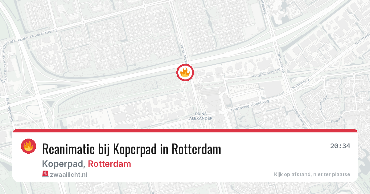 Reanimatie bij Koperpad in Rotterdam — 2 jul 2026