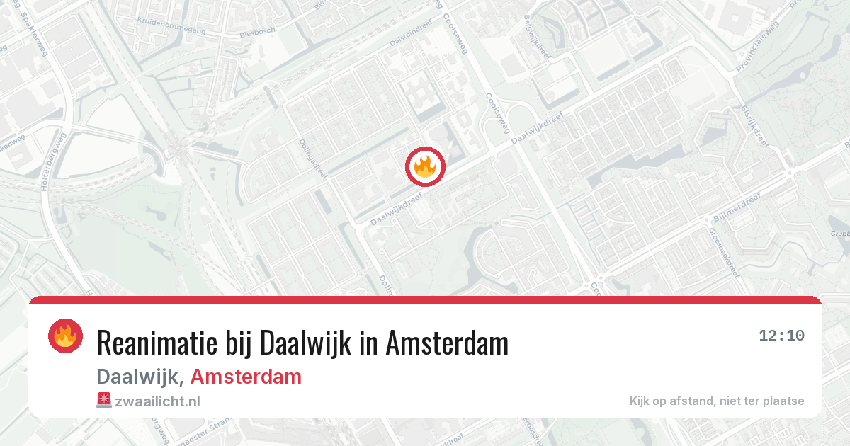 Reanimatie bij Daalwijk in Amsterdam — 4 mei 2026