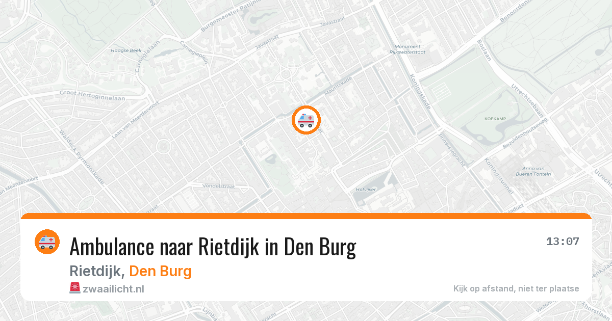 Ambulance naar Rietdijk in Den Burg — 27 apr 2026