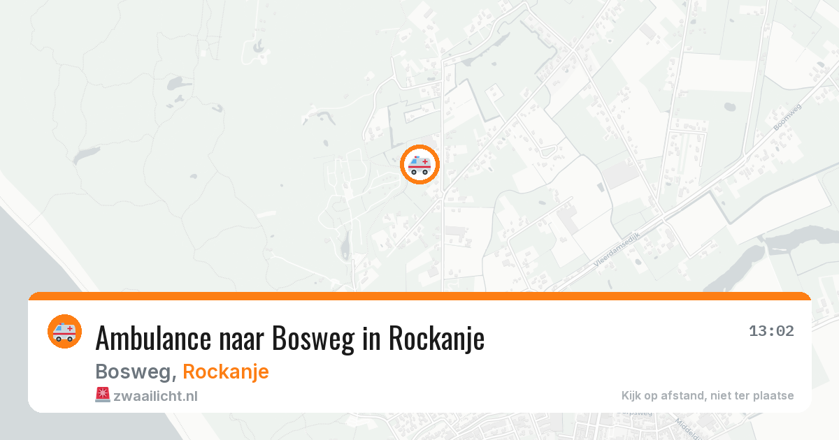 Ambulance naar Bosweg in Rockanje — 11 aug 2026