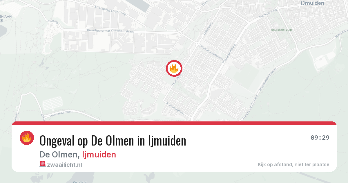 Ongeval op De Olmen in Ijmuiden — 12 jul 2026