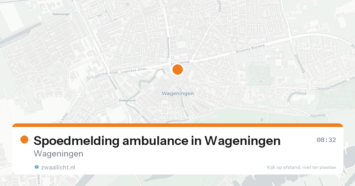 Spoedmelding ambulance in Wageningen — 5 mei 2026