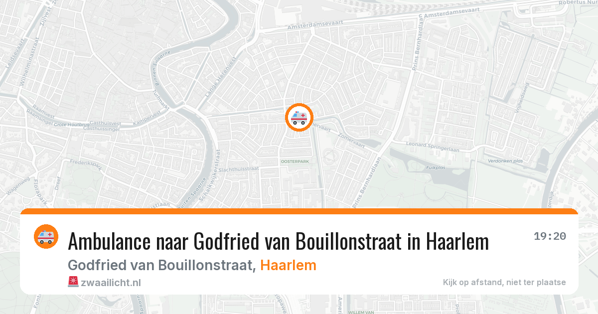 Ambulance naar Godfried van Bouillonstraat in Haarlem — 10 mei 2026