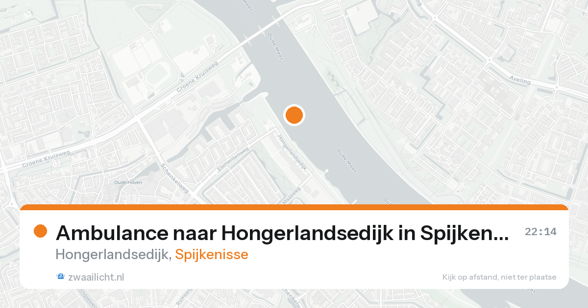 Ambulance naar Hongerlandsedijk in Spijkenisse — 16 aug 2026