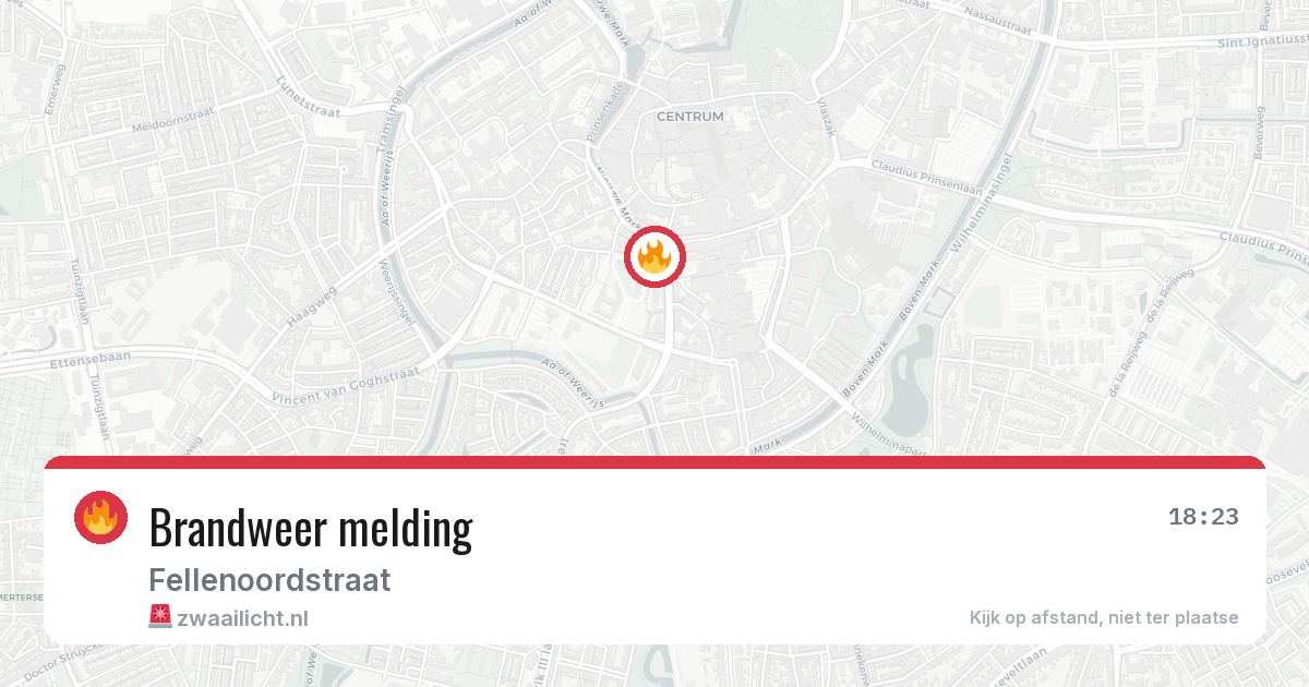 Brandweer melding — 19 apr 2026