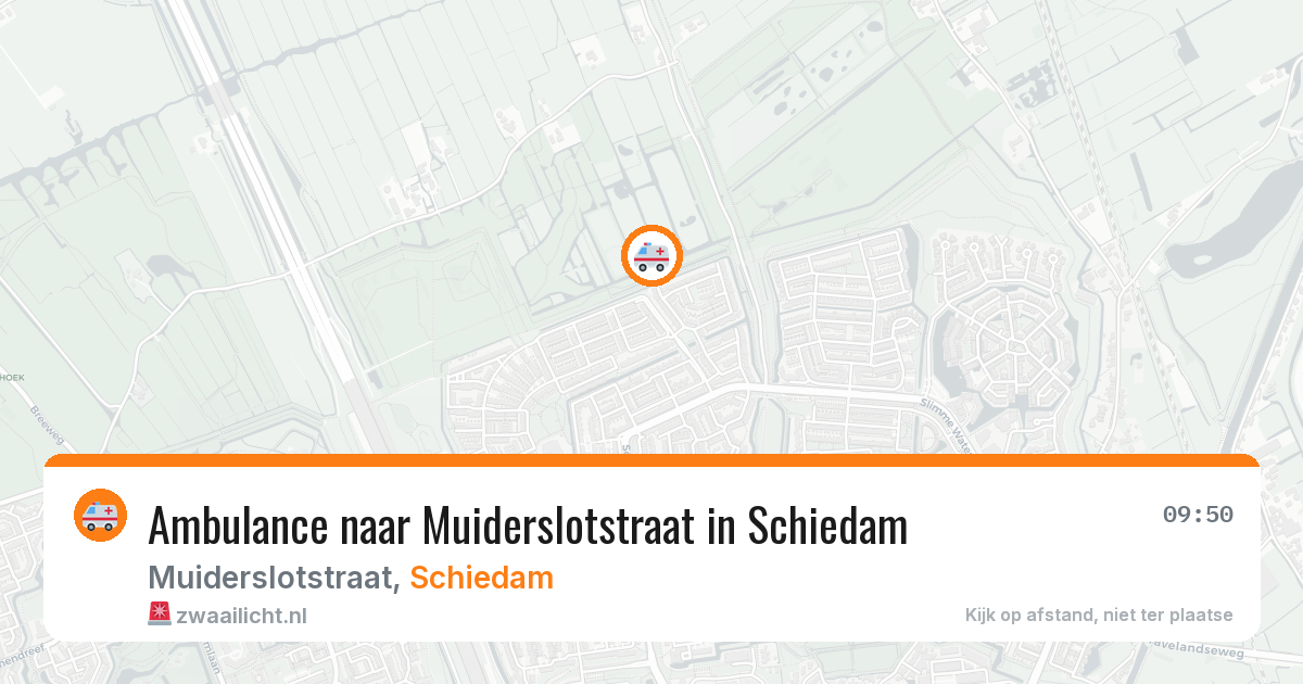 Ambulance naar Muiderslotstraat in Schiedam — 14 jun 2026
