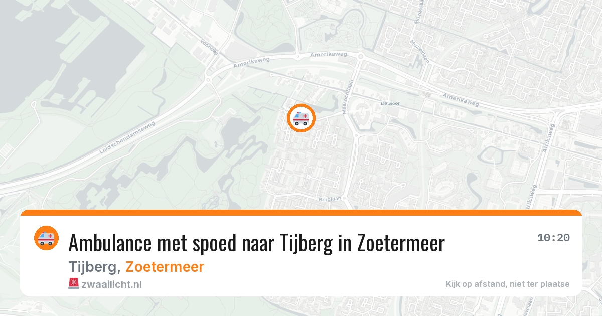 Ambulance met spoed naar Tijberg in Zoetermeer — 2 mrt 2026