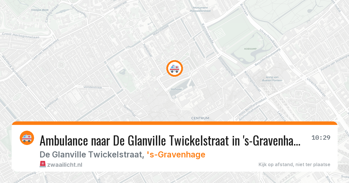 Ambulance naar De Glanville Twickelstraat in 's-Gravenhage — 5 feb 2026