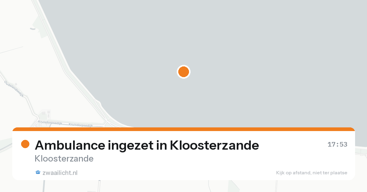 Ambulance ingezet in Kloosterzande — 11 aug 2026