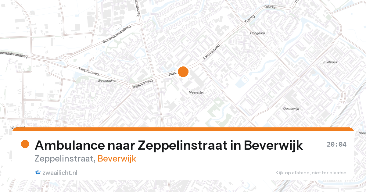Ambulance naar Zeppelinstraat in Beverwijk — 27 aug 2026