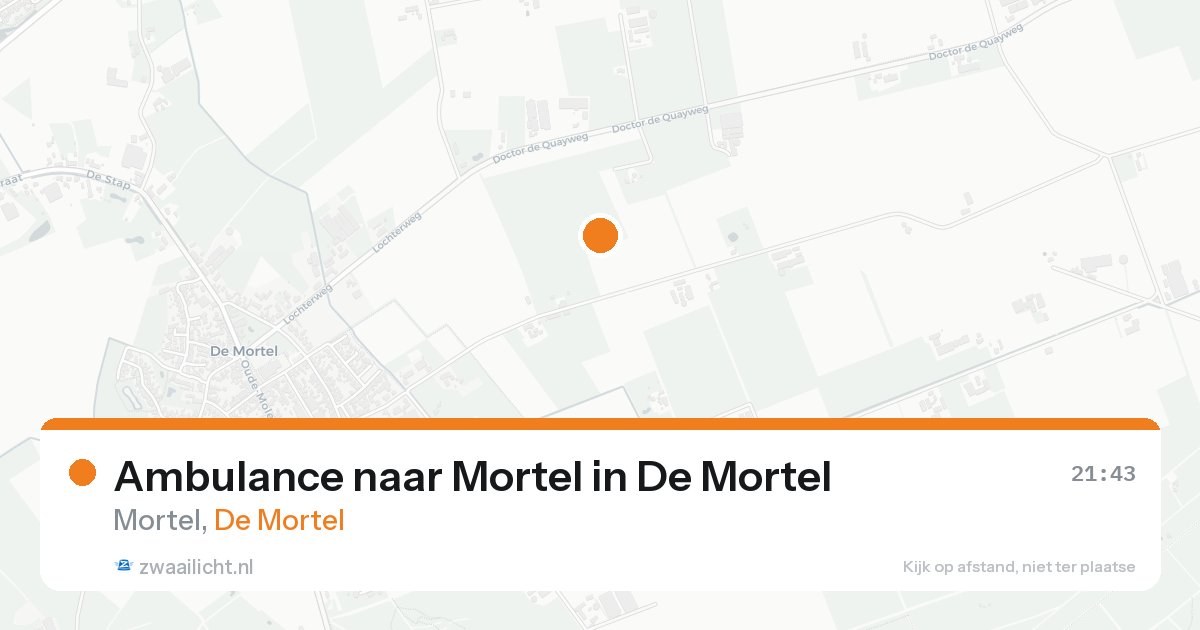 Ambulance naar Mortel in De Mortel — 19 aug 2026