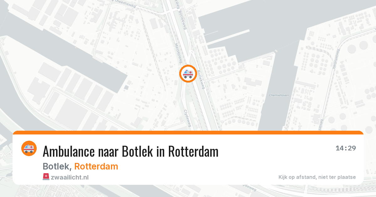Ambulance naar Botlek in Rotterdam — 4 mei 2026