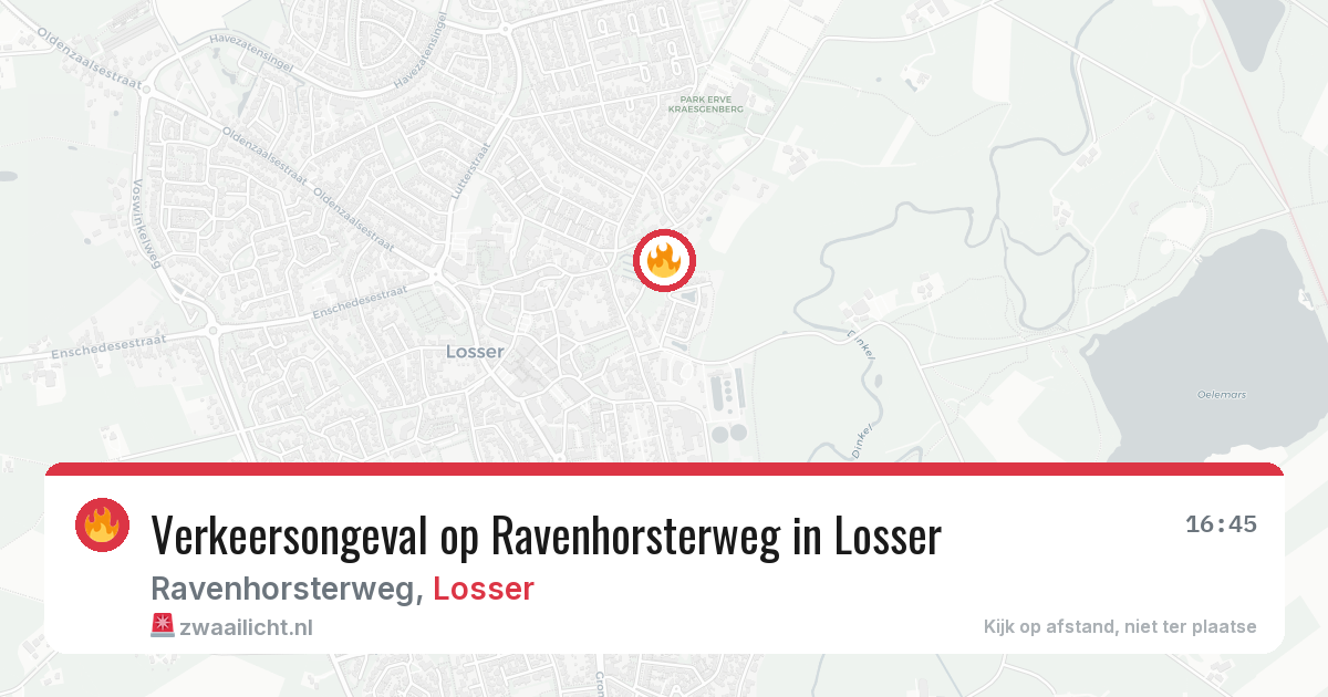 Verkeersongeval op Ravenhorsterweg in Losser — 7 mrt 2026