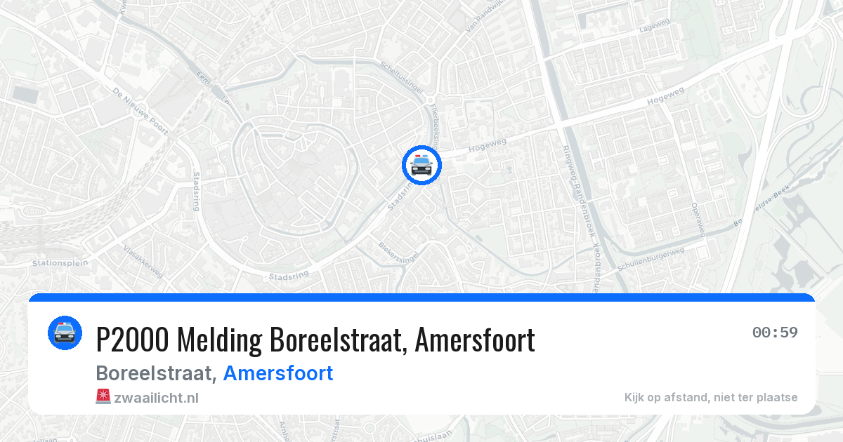 P2000 Melding Boreelstraat, Amersfoort — 13 apr 2026