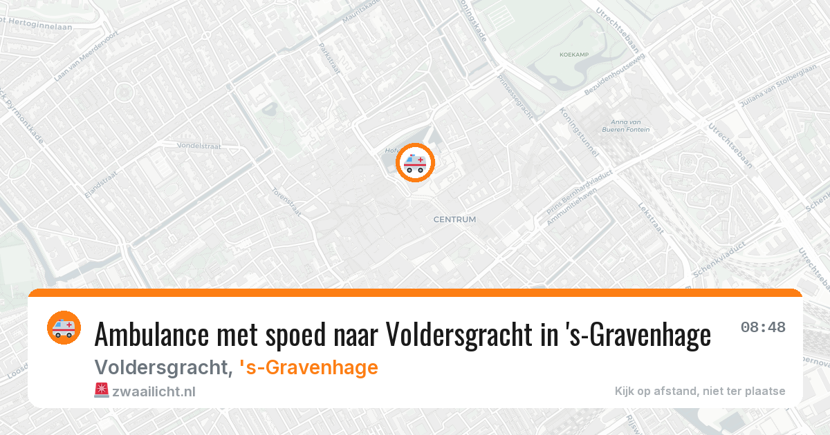 Ambulance met spoed naar Voldersgracht in 's-Gravenhage — 3 jun 2026
