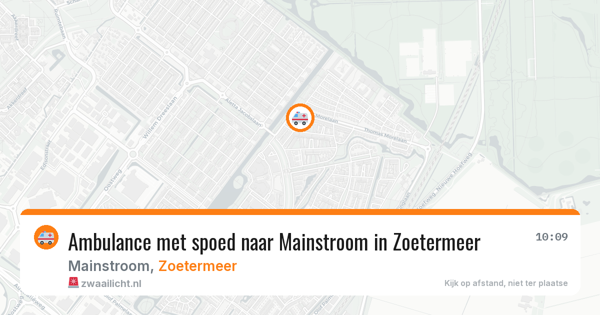 Ambulance met spoed naar Mainstroom in Zoetermeer — 20 mei 2026