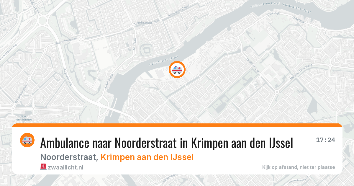 Ambulance naar Noorderstraat in Krimpen aan den IJssel — 3 jun 2026