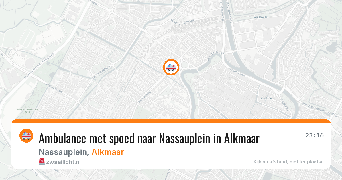Ambulance met spoed naar Nassauplein in Alkmaar — 3 jul 2026