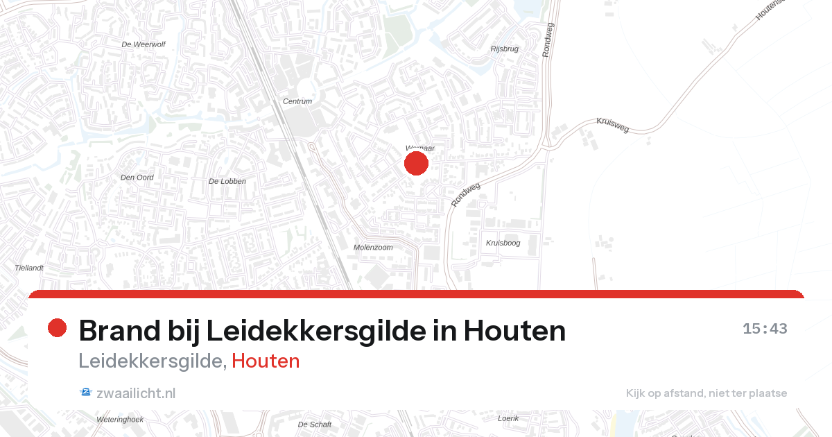 Brand bij Leidekkersgilde in Houten — 21 feb 2026