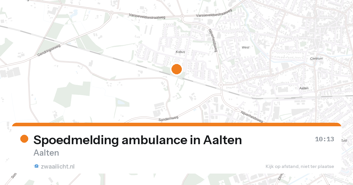 Spoedmelding ambulance in Aalten — 27 aug 2026