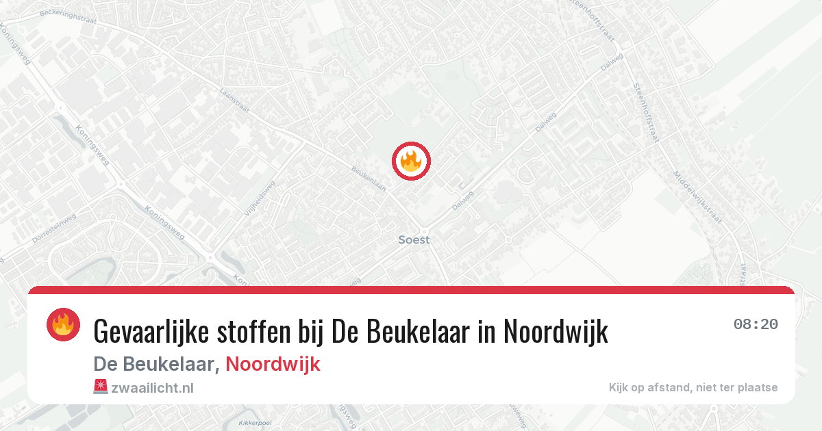 Gevaarlijke stoffen bij De Beukelaar in Noordwijk — 5 feb 2026