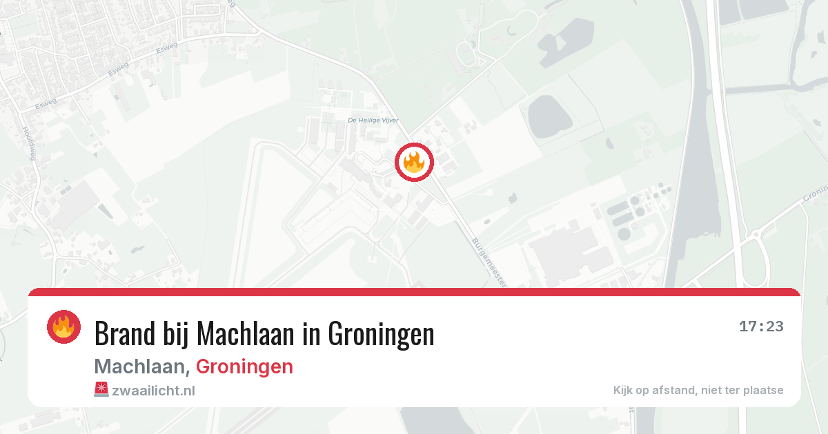 Brand bij Machlaan in Groningen — 16 jan 2026