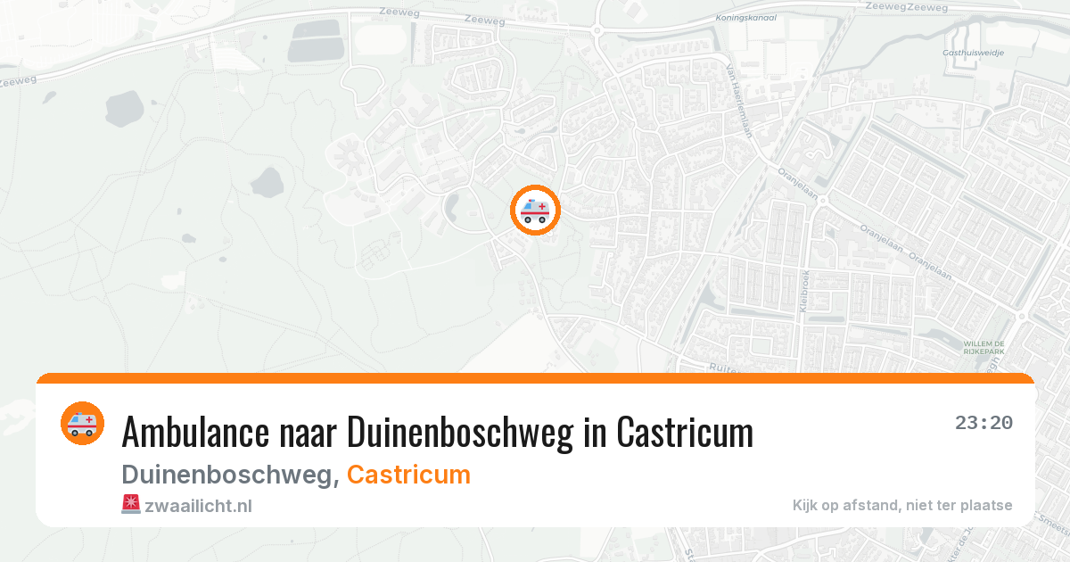 Ambulance naar Duinenboschweg in Castricum — 7 aug 2026