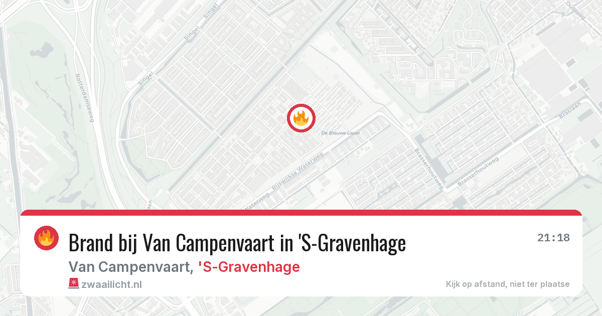 Brand bij Van Campenvaart in 'S-Gravenhage — 27 jun 2026