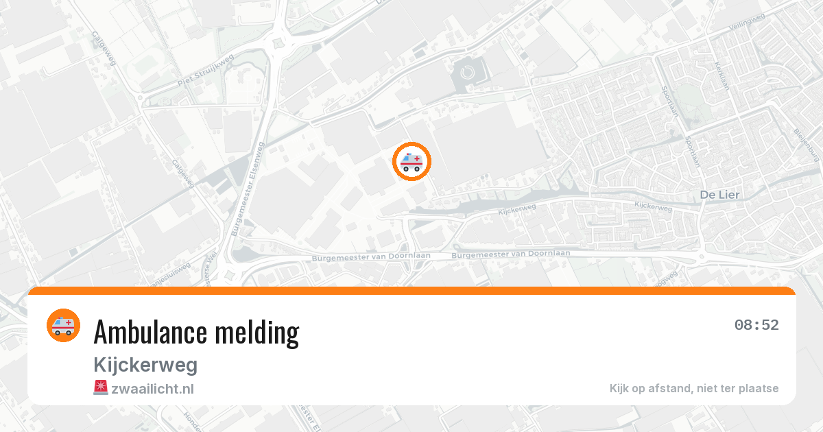 Ambulance melding — 8 jul 2026